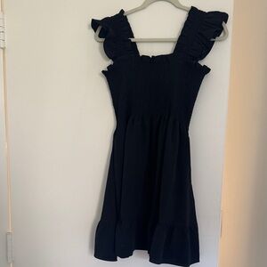 Hill House Black crepe Mini Dress